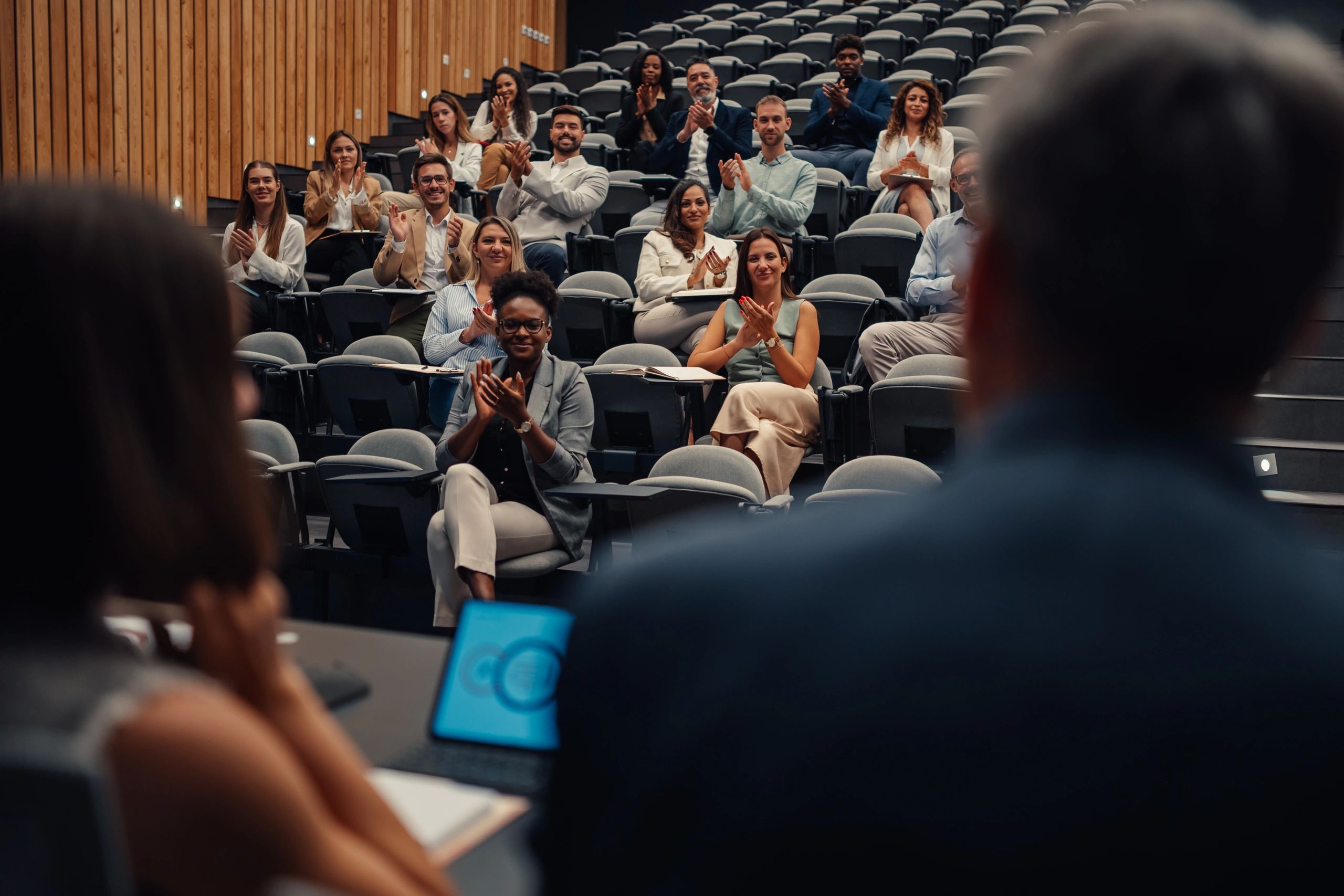 Professional attendee at a hosted event