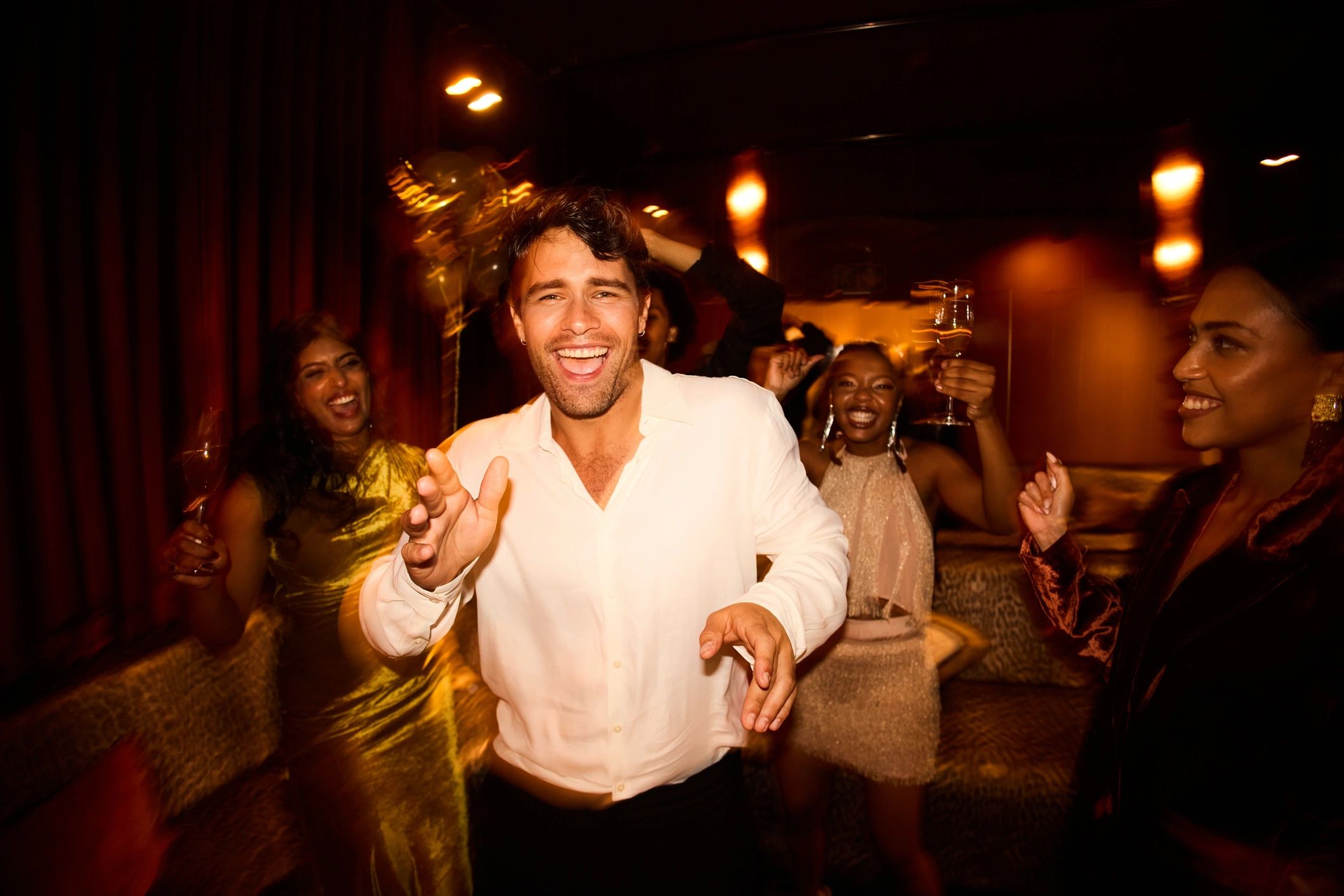 Energetic event entertainment atmosphere